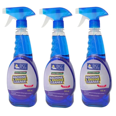 3 Pack of BIG Pure (530ml x 3pcs) Machine & Engine Cleaner Supreme To Remove Oil, Grease and Carbon