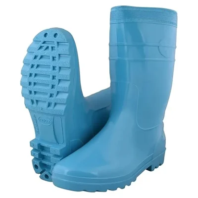 Mangla Elephenta 12 Inch Waterproof Soft PVC Aqua Blue Moulded Rain & Safety Boot(Size-11)