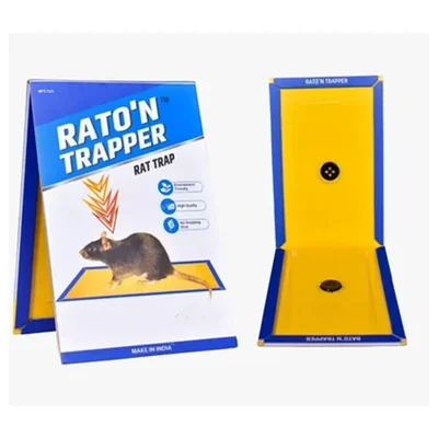 Premium Quality 22 x 33 cm Big Rat Trap/ Mouse Glue Trap for Home, Kitchen, Garage, Warehouse, etc.(Quantity-Pack of 5)