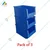 Avsar 300 x 200 x 160 mm FPO Blue Storage Bin with HDPE Material (Bin-35) - Pack of 3