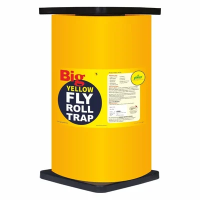 Green Revolution 30 cm x 100 meter (Big) Yellow Sticky Roll for Controlling White Fly, Aphids, Jassids