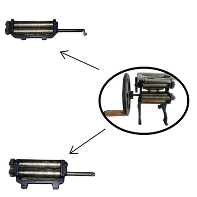  Big Cutter & Small Cutter Combo for High-Quality, Hand-Operated Noodle Making Machine 