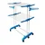 Heavy Duty Big Wings 2 Layer Cloth Drying Stand,Powder Coated Steel, 4 x 2.5 Feet (Height x Width)