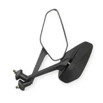 Heavy Duty Rear View Mirror set for Sports Bikes, Universal Carbon Fiber Design with Adjustable Stem & Anti-Glare Glass