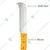 Bill Hook with 30 cm Mild Steel Blade for Agriculture, Gardening, and Harvesting Tasks