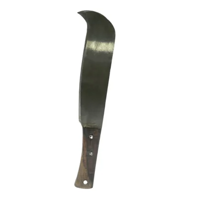 Bill Hook Machete with Steel Blade and Wooden Handle for Clearing Bush