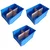 Avsar 300 x 200 x 160 mm FPO Blue Storage Bin with Verticle & Horizontal Partition, HDPE Material (Bin-35) - Pack of 3