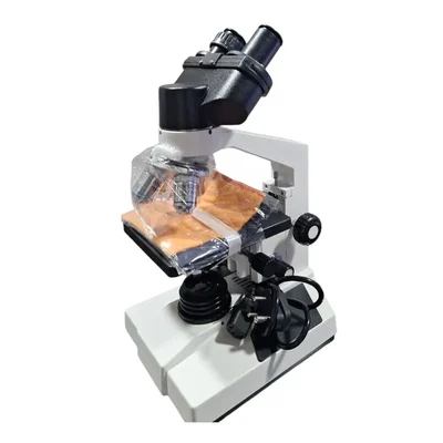 Labgo 50x-1000x Binocular Research Microscope 3V LED Light Source Separate Coarse Fine Focusing