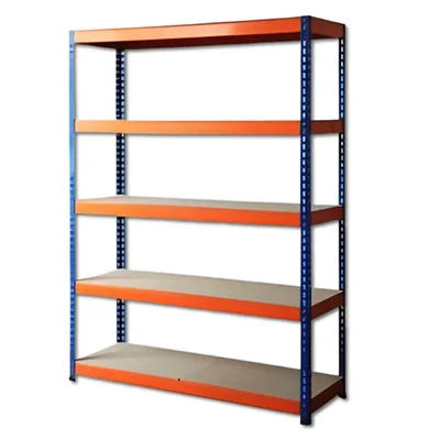 SUWAS TROLLEY STORE 80-100 Kg Load Capacity 5 Shelves Mild Steel Powder Coated Storage Rack SU-SR-006 - (1 Year Warranty)