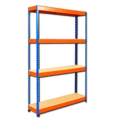 SUWAS TROLLEY STORE 80-100 Kg Load Capacity 4 Shelf Mild Steel Powder Coated Storage Rack SU-SR-002- (1 Year Warranty)