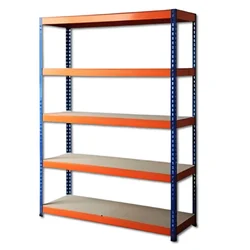 SUWAS TROLLEY STORE 80-100 Kg Load Capacity 5 Shelf Mild Steel Powder Coated Storage Rack SU-SR-001 - (1 Year Warranty)