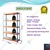 SUWAS TROLLEY STORE 80-100 Kg Load Capacity 5 Shelf Mild Steel Powder Coated Storage Rack SU-SR-001 - (1 Year Warranty)