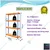 SUWAS TROLLEY STORE 80-100 Kg Load Capacity 4 Shelf Mild Steel Powder Coated Storage Rack SU-SR-005 - (1 Year Warranty