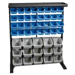 Suwas Trolley 7 Shelves Powder Coated Finish Bin Storage Rack With Bins, Load Capacity-8 Kg/Shelf (47 Bins) (Warranty-1 year) (SU-BSR-004)
