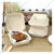 50 Pcs, Bagasse Disposable Takeaway Food Burger Box