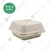 50 Pcs, Bagasse Disposable Takeaway Food Burger Box