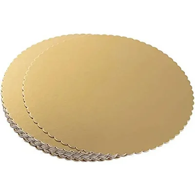 Pack of 50 Biodegradable 10 inch Round Cake Base/ Cake Board /Cake Tray for Restaurants, Bakery & Home