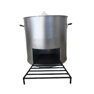 Biomass/Coal Cook Stove With Mild Steel Body For Community Cooking Purpose