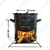 Mild Steel Biomass 25 x 25 inch Cookstove for cooking with wood and twigs