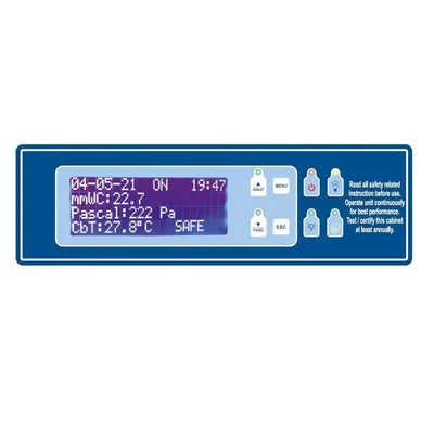 LuxMed Biosafety Controller Air Velocity Differential Pressure Display Password Programmable Biosafety Microcontroller
