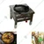 14x14x12  Stainless Steel Biriyani Gas Bhatti with Single Korean Ring Burner