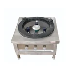 Biryani Stainless Steel Gas Dum Bhatti (30 X 30 X 24) inch with 5 Burners for Hotel, Restaurant