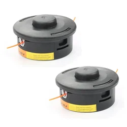 Heavy Duty 25-2, Black 2 Strings Tap & Go Trimmer Head for Petrol Brush Cutter(Quantity-2 Pieces)