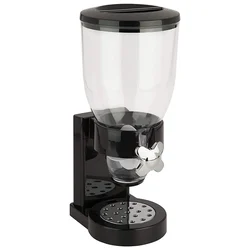 Single Cup 3.5 Ltr Cereal Dispenser Black Colour For Hotels and Restaurants Buffet