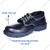 Labourclass PVC Sole Industrial Black Leather Safety Shoe with Steel Toe Cap (Size-6)