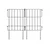Ecofynd 10 Pack Decorative Garden Fence 2.3ft(H) X 11ft(L), Rustproof Metal Wire Fencing Flower Bed Animal Barrier