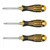 Ingco Pack of 3 , 5X135mm CR-V Black Multipurpose Portable Screw Driver (AKISD0203)