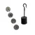 Reliant Lab Slotted Weights with Hanger Iron Black Painted (5 x 1000gm)