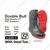 SAFEDOT 12" Dual Density PVC Gum Boots with Steel Toe | Chemical Resistant | ISI Marked | All-Weather Protection(Size-6)