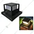 Premium Quality 2 W, 4 LED, Black Solar LED Light, Post Light, Outdoor Waterproof Light, Automatic Energy Saving ABS Lamp