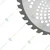 Heavy Duty 80T Blade (20 Pcs) for Petrol Brush Cutter / Grass Cutter / Crop Cutter
