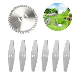 Battery Brush Cutter 7 Pieces Blade Combo Set of 6 Piece 2T Blade & 1 Circular Blade