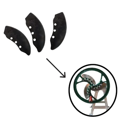 3 Pcs Blade For 6 kg Standing Model Bhaji Saag Cutter Machine for Large Quantity Saag Cutting Purpose