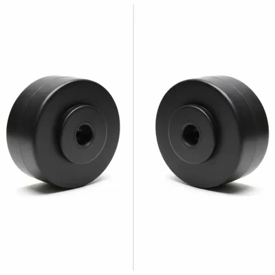 Heavy Duty 75 x 32 MM / 3 x 1.25 Inch PP Block Wheel With Ball Bearing ( Pack Of 2)