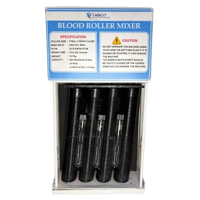 Labico 230V AC 30-36 RPM Laboratory Blood Roller Mixer with 4 Nos 230mm Length Rollers