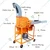 HARI OUM Blower Type Chaff Cutter/Grass Cutter 1000-1500 kg/hr with 3HP Motor & 1 Year Warranty on Motor 