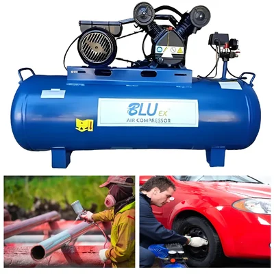 BLU EX 3 HP 150 Litres Single Stage Air Compressor - (BEI-1259)