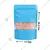 17cm x 26.5cm, 750 Gram Sky Blue Color Ziplock Pouches with Transparent Window(Pack-50 Pcs )
