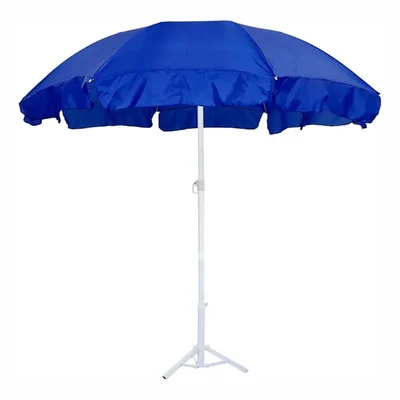 Premium Quality Blue Colour  6-Feet Outdoor Umbrella for Garden, Beach, and Terrace with Tripod Stand