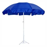 Premium Quality Blue Colour 6-Feet Outdoor Umbrella for Garden, Beach, and Terrace with Tripod Stand