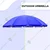 Premium Quality Blue Colour  6-Feet Outdoor Umbrella for Garden, Beach, and Terrace with Tripod Stand
