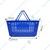 Bigapple 32 Liter Pack Of 5 Plastic Shopping Basket | Blue Colour