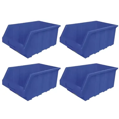 Aristo 380 x 320 x 170 mm Blue Industrial Plastic Bins CRATE-100 (Pack of 4)
