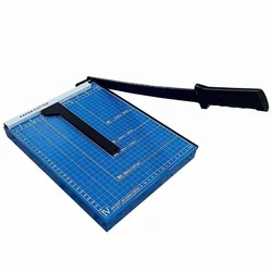 Premium Quality Blue Colour 12 Inch A4 Steel Heavy Duty Professional Paper Cutter (Cutting Size A4, B5, A5, B6)