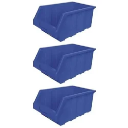 Aristo 3 Pieces  HDPE 265 x 180 x 130 mm Blue FPO Storage Bin ( BIN-60)