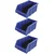 Aristo 3 Pieces  Partition HDPE 265 x 180 x 130 mm Blue FPO Storage Bin ( BIN-60)